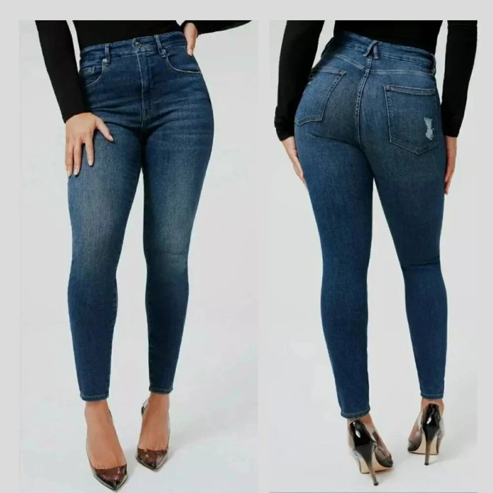 Good Americangood legs High Waisted Skinny Jeans Blue 21192